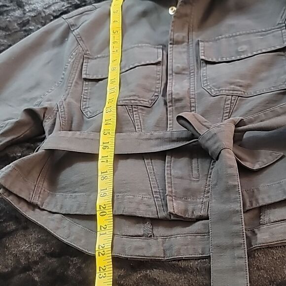 Frame Cotton Belted Blazer  - Picture 8 of 12